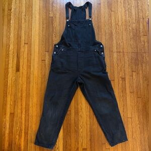 H&M Black Denim Overalls